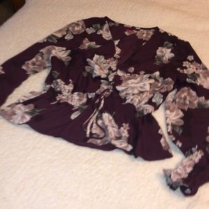 Woman’s Floral Long Sleeve Top